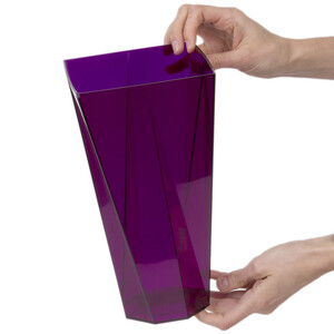 Pflanzgef Vase Transparent 2,8 Liter bertopf...