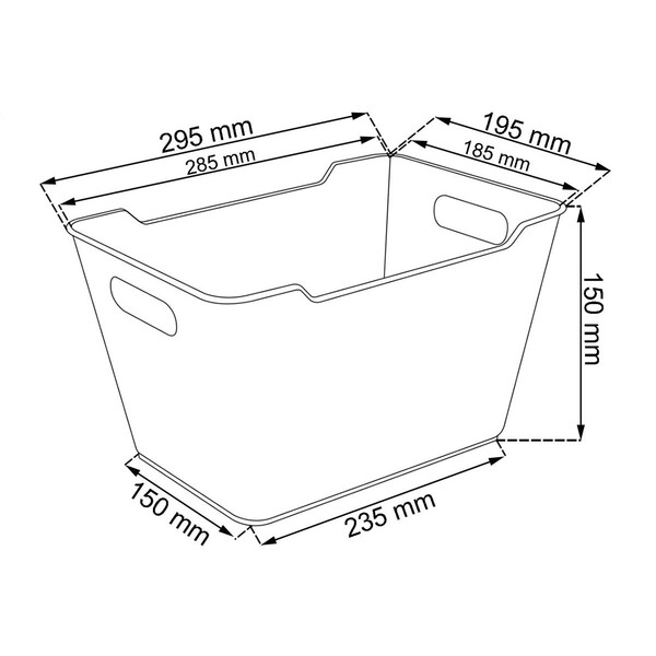 Kchen Aufbewahrung 6 Liter Beige Box 29,5 x 19 cm