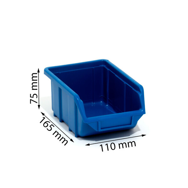 Materialbehlter Blau Stapelbox Werkstattkiste Schraubenbox Regalkasten
